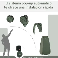 Outsunny - Tienda camping Pop Up Verde