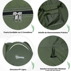 Outsunny - Tienda camping Pop Up Verde