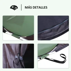 Outsunny - Tienda de campaña Pop Up 250x150x100 cm Verde