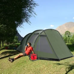 Outsunny - Tienda de campaña familiar 475x264x172 cm Verde