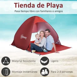 Outsunny - Tienda Pop Up playa Rojo