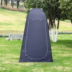 Outsunny - Tienda vestidor plegable 120x120x190 cm Negro