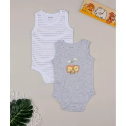 Pack 2 bodies bebé sin mangas