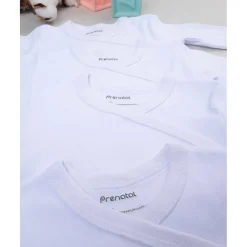 Pack 5 bodies blancos con apertura lateral