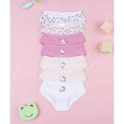 Pack 7 braguitas para niña Hello Kitty