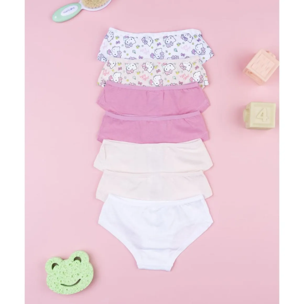 Pack 7 braguitas para niña Hello Kitty