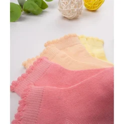 Pack 5 Calcetines Bebé Niña Multicolor Tinta Unica