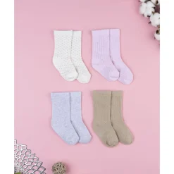 Pack 4 calcetines hasta la pantorrilla niña