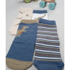 Pack 4 calcetines para niño dinosaurios