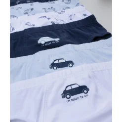 Pack 7 calzoncillos coche para niño