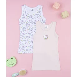 Pack 2 camisetas de tirantes para niña Hello Kitty
