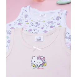 Pack 2 camisetas de tirantes para niña Hello Kitty