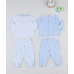 Pack 2 conjuntos de camiseta y polainas en felpa