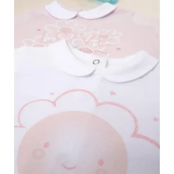 Pack 2 conjuntos niña flores