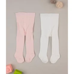 Pack 2 pantis niña rosa y blanco