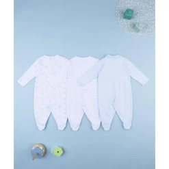 Pack 3 pijamas de bebé niño con estampado de perritos