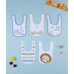 Pack de 5 baberos con estampado