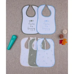 Pack de 5 Baberos Grandes Plastificados