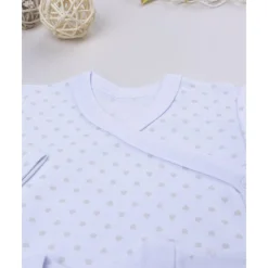 Pack de 2 bodies blancos de manga larga para niña