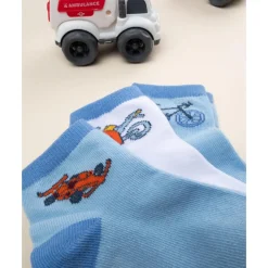 Pack de 5 calcetines altos para niño – coches