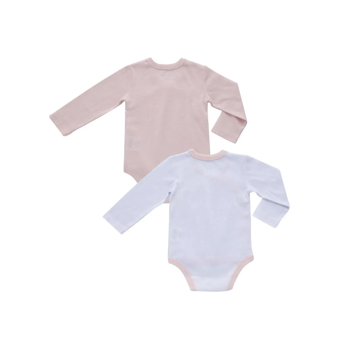 Pack de 2 piezas body con manga larga y estampado de mariposas