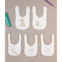 Pack x5 baberos interlock