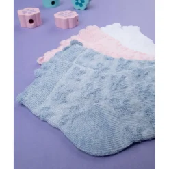 Pack x3 calcetines cortos niña en algodón