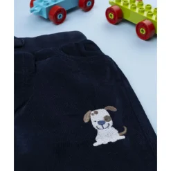 Pantalón azul de felpa ligera niño