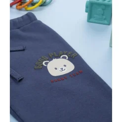 Pantalón azul felpado para niño