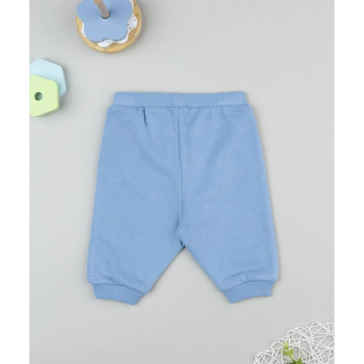 Pantalón de felpa azul claro para niño