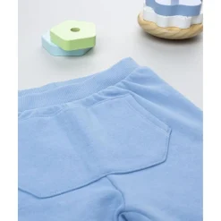 Pantalón de felpa azul claro para niño