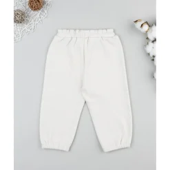 Pantalón de pana blanco para niña