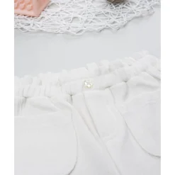 Pantalón de pana blanco para niña