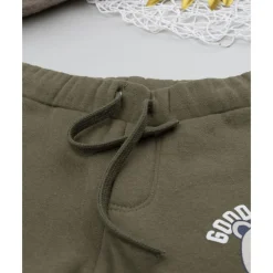 Pantalón felpado verde militar para niño