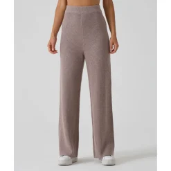 Pantalón marrón premamá en tricot