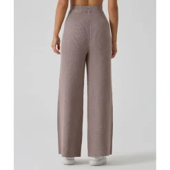 Pantalón marrón premamá en tricot