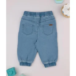 Pantalón niño azul denim con bolsillos