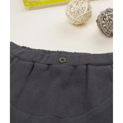 Pantalón niño gris antracita en punto suave