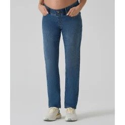 Pantalón premamá de denim con banda elástica