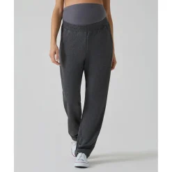 Pantalón premamá de felpa modal gris