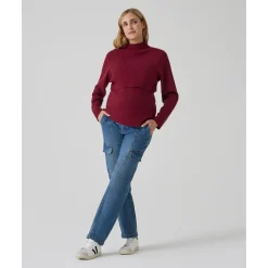 Pantalón premamá denim cargo