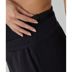 Pantalón premamá negro en felpa modal