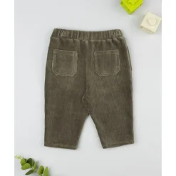 Pantalón velour niño verde