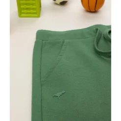 Pantalones niño verde estampado relieve