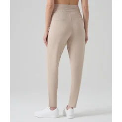 Pantalones premamá jogger beige punto milano