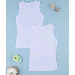Paquete 2 camisetas interiores básicas niño