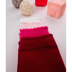 Paquete de 4 calcetines altos para niña