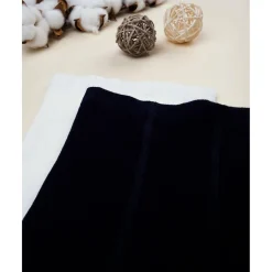 Paquete de 2 pantimedias para niña en crema y azul