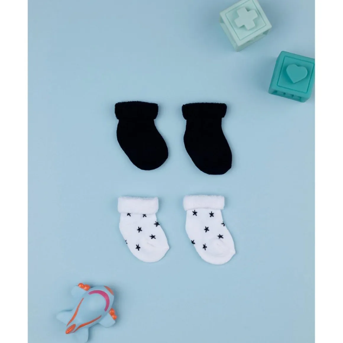 Paquete x2 calcetines cortos de rizo