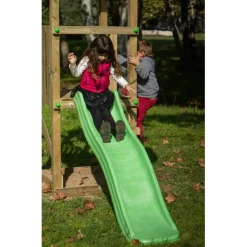 Parque infantil Carlit de madera columpios y tobogán